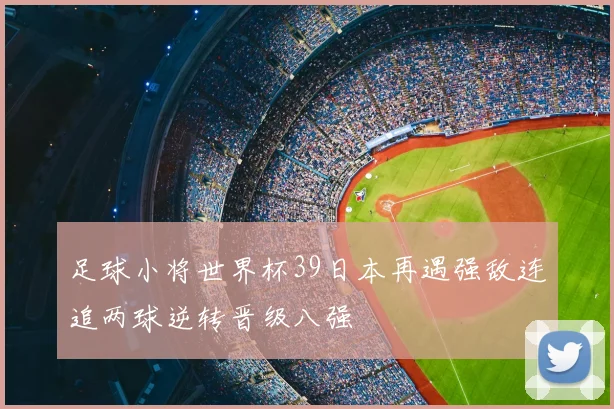 足球小将世界杯39日本再遇强敌连追两球逆转晋级八强